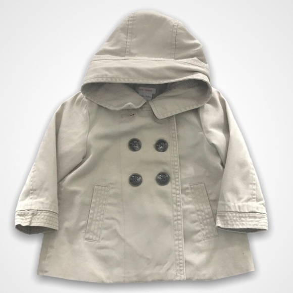 Beige Trench  Coat - Picture 1 of 5